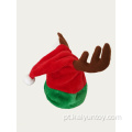 2021 Novas decorações de Natal Red Antlers Santa Hat